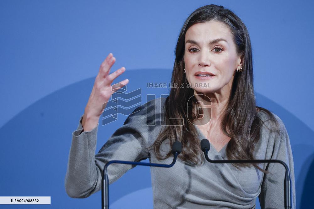 Queen Letizia At FundeuRAE Anniversary - Madrid