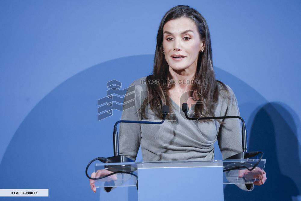 Queen Letizia At FundeuRAE Anniversary - Madrid