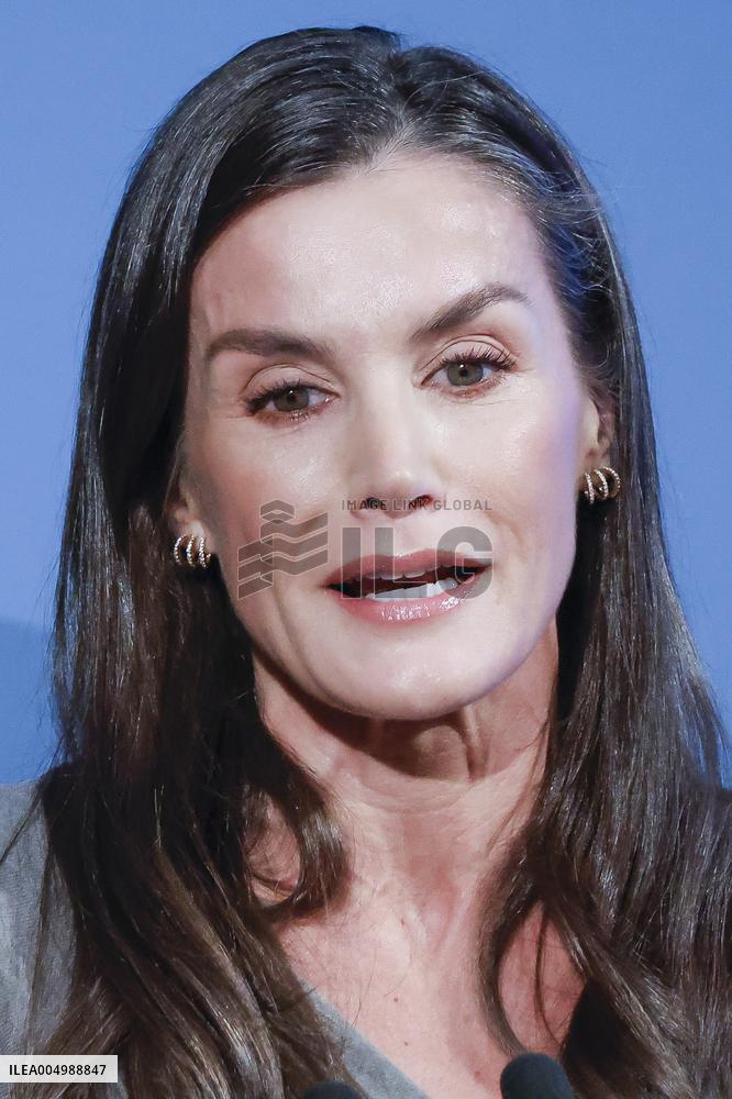 Queen Letizia At FundeuRAE Anniversary - Madrid