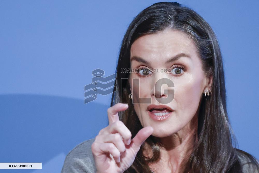 Queen Letizia At FundeuRAE Anniversary - Madrid