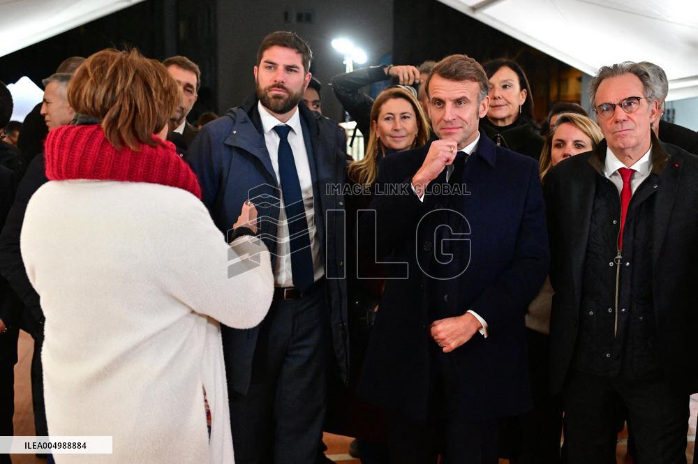 President Macron Visits Expansion Marseille Saint-Charles Site - Marseille