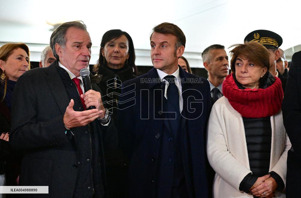 President Macron Visits Expansion Marseille Saint-Charles Site - Marseille