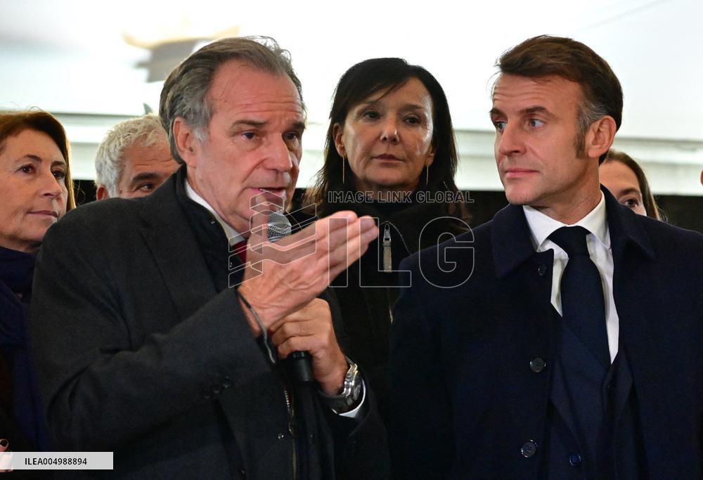 President Macron Visits Expansion Marseille Saint-Charles Site - Marseille