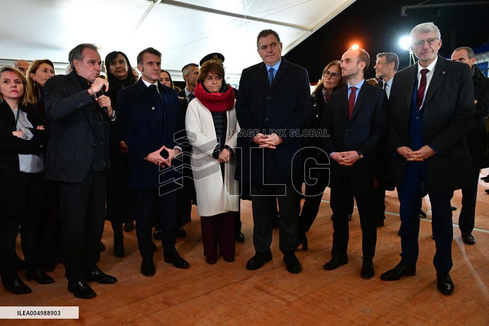 President Macron Visits Expansion Marseille Saint-Charles Site - Marseille