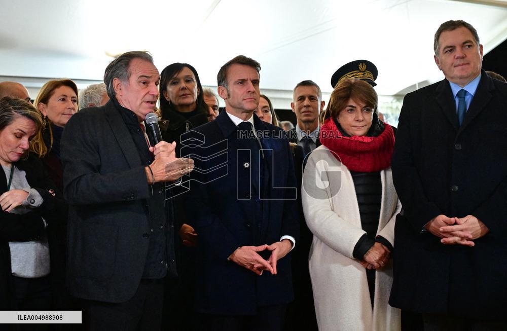 President Macron Visits Expansion Marseille Saint-Charles Site - Marseille