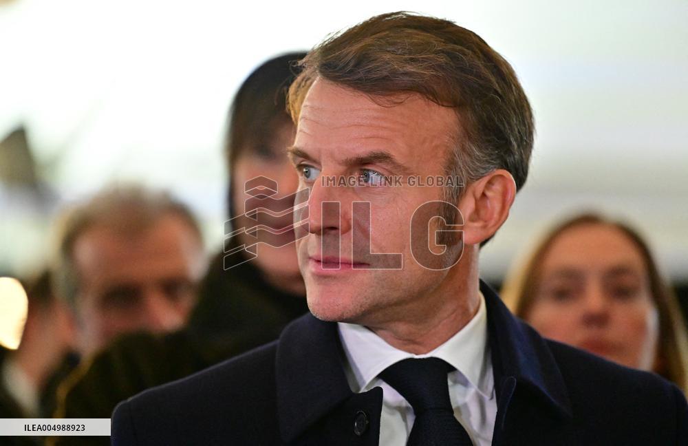 President Macron Visits Expansion Marseille Saint-Charles Site - Marseille