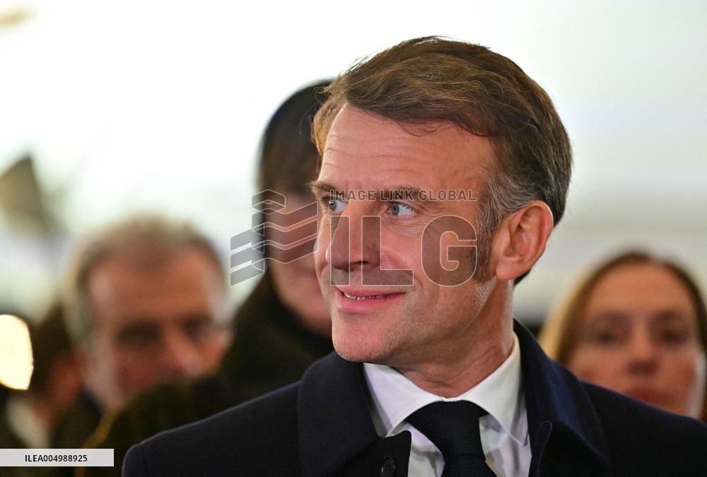 President Macron Visits Expansion Marseille Saint-Charles Site - Marseille