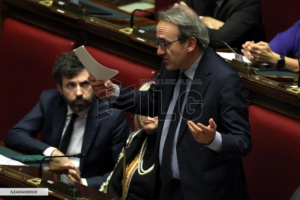 Prime Minister Meloni Addresses Chamber of Deputies - Rome