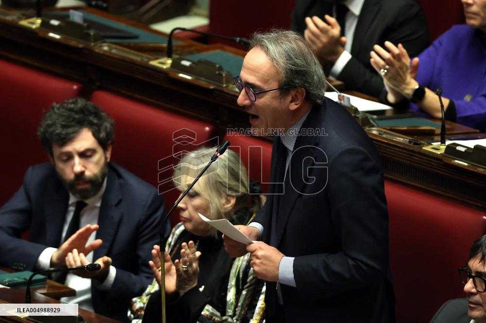 Prime Minister Meloni Addresses Chamber of Deputies - Rome