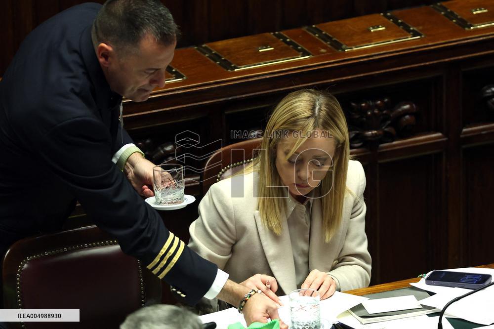 Prime Minister Meloni Addresses Chamber of Deputies - Rome