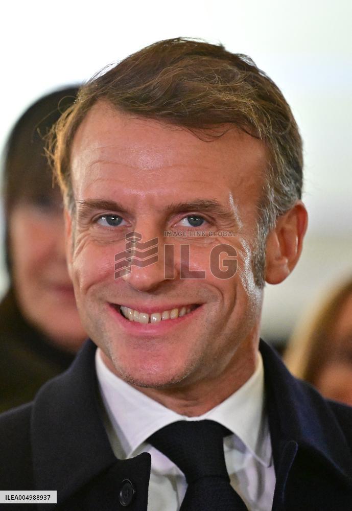 President Macron Visits Expansion Marseille Saint-Charles Site - Marseille