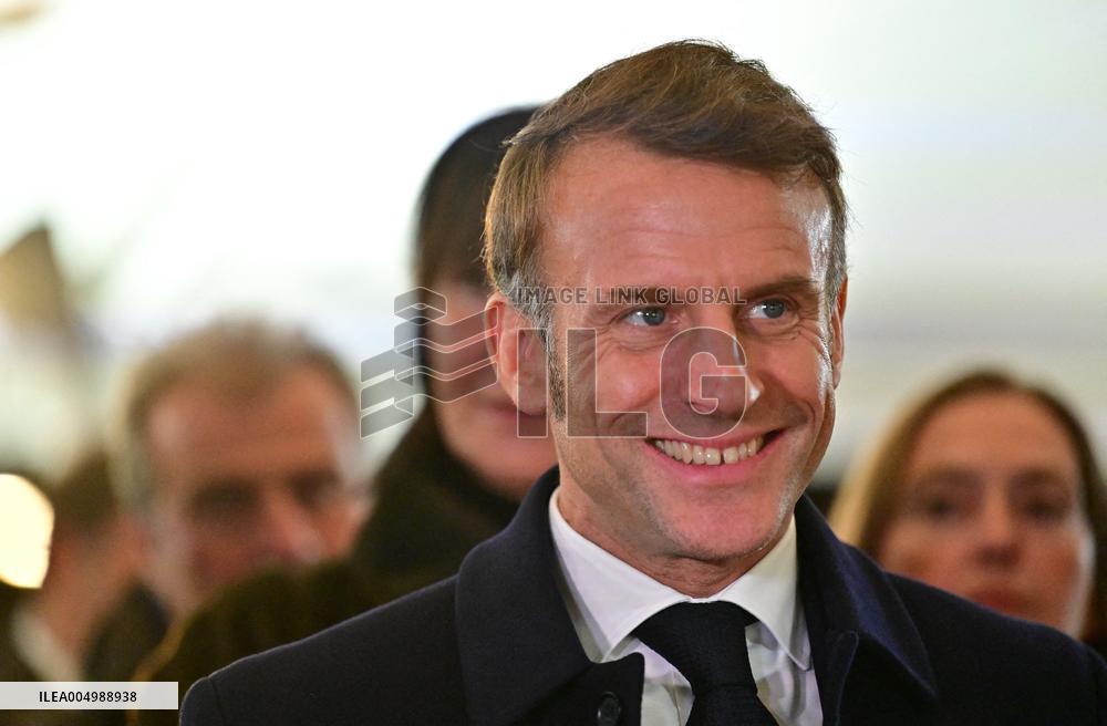 President Macron Visits Expansion Marseille Saint-Charles Site - Marseille