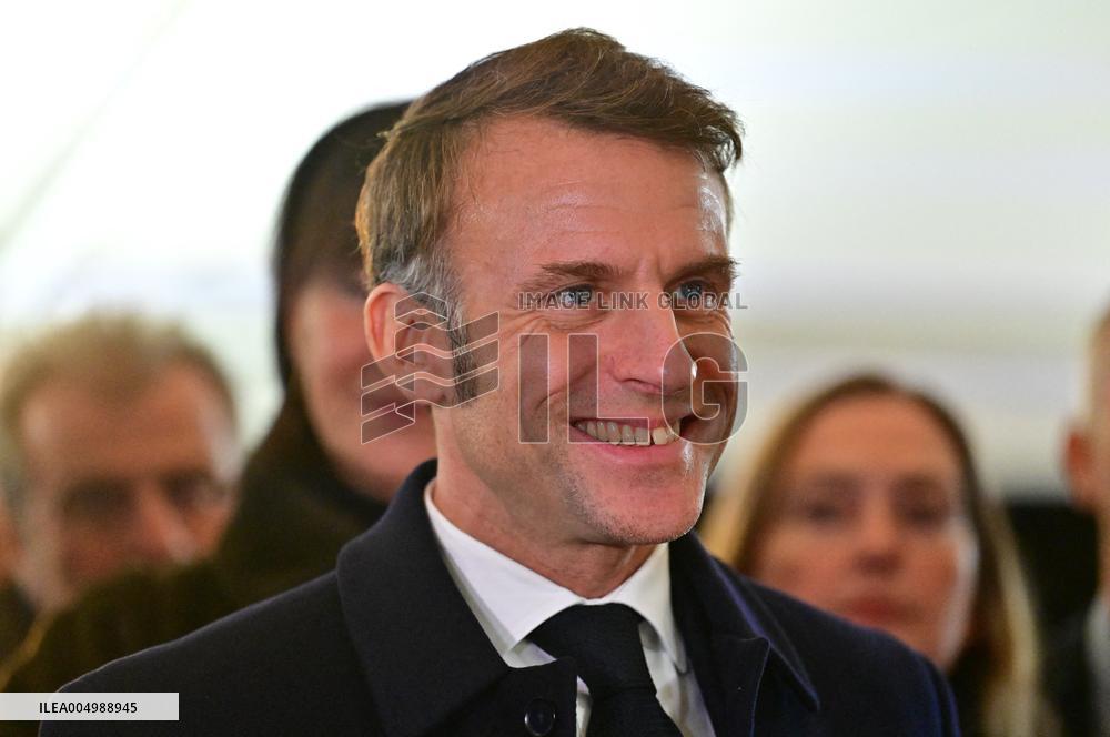 President Macron Visits Expansion Marseille Saint-Charles Site - Marseille