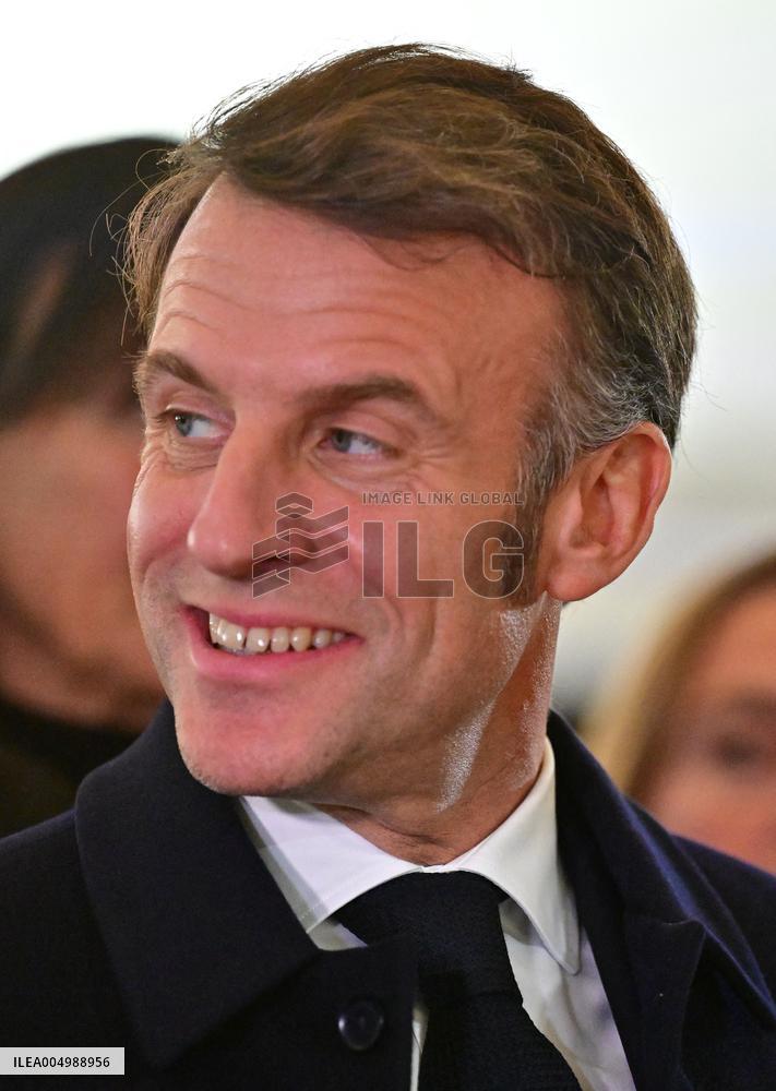 President Macron Visits Expansion Marseille Saint-Charles Site - Marseille