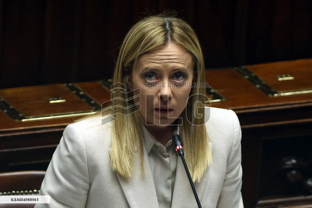 Prime Minister Meloni Addresses Chamber of Deputies - Rome