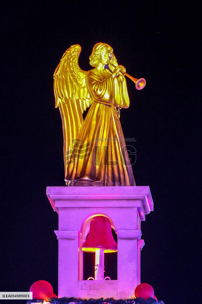 Christmas Decorations Light up The Streers of Jounieh - Lebanon