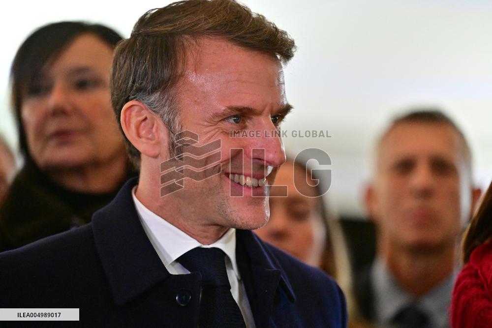President Macron Visits Expansion Marseille Saint-Charles Site - Marseille