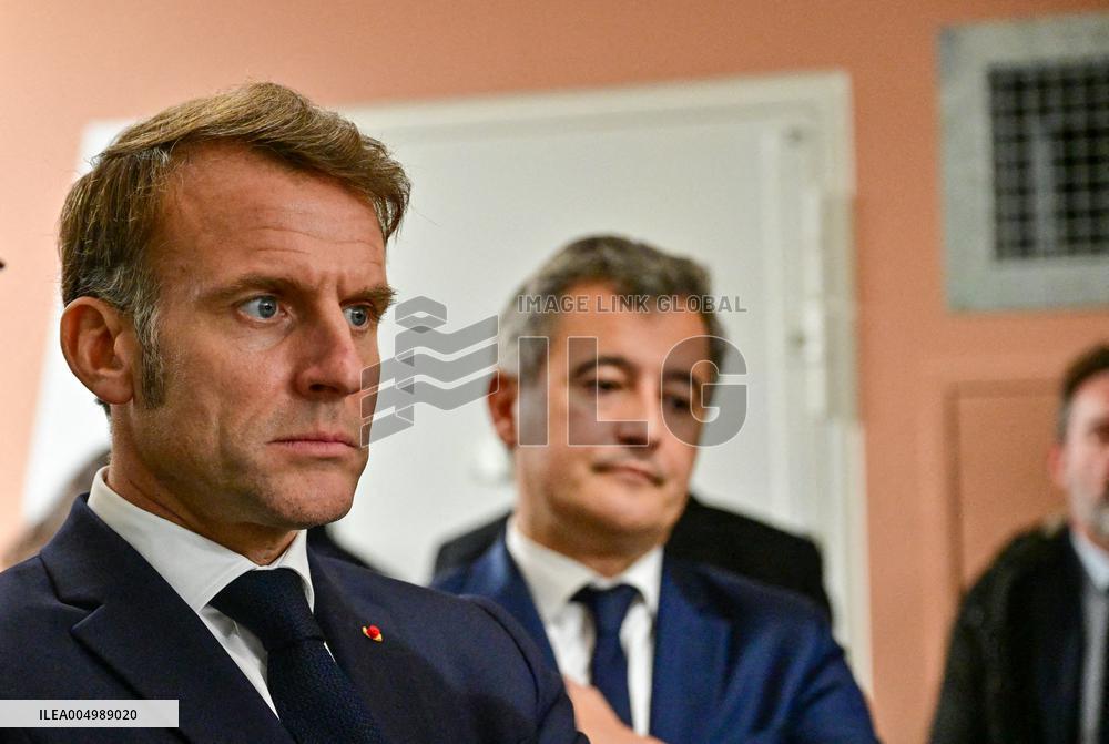 President Macron Inaugurates Baumettes 3 Extension - Marseille