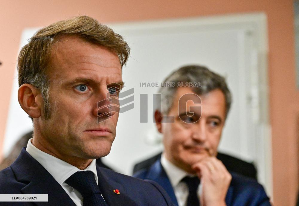 President Macron Inaugurates Baumettes 3 Extension - Marseille