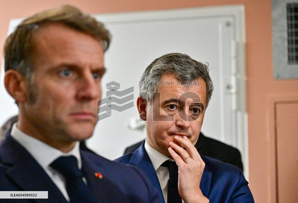 President Macron Inaugurates Baumettes 3 Extension - Marseille