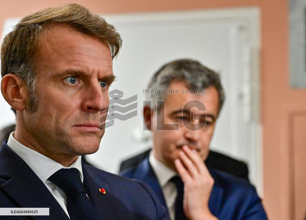 President Macron Inaugurates Baumettes 3 Extension - Marseille