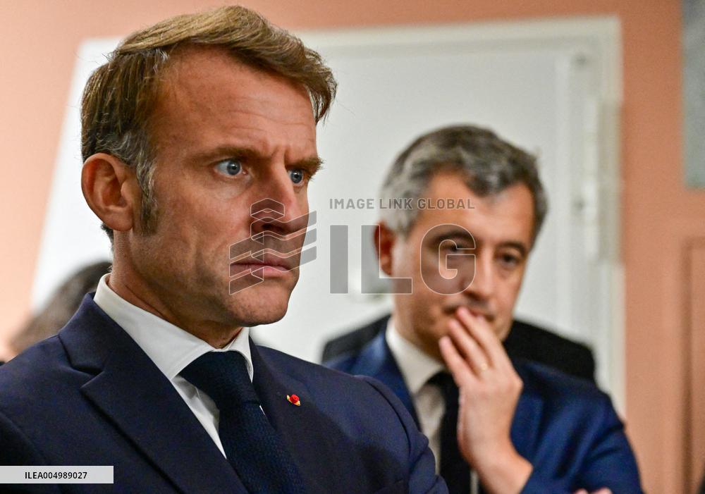 President Macron Inaugurates Baumettes 3 Extension - Marseille