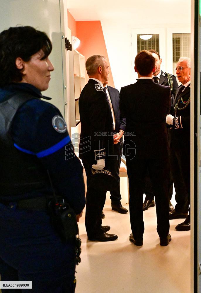 President Macron Inaugurates Baumettes 3 Extension - Marseille