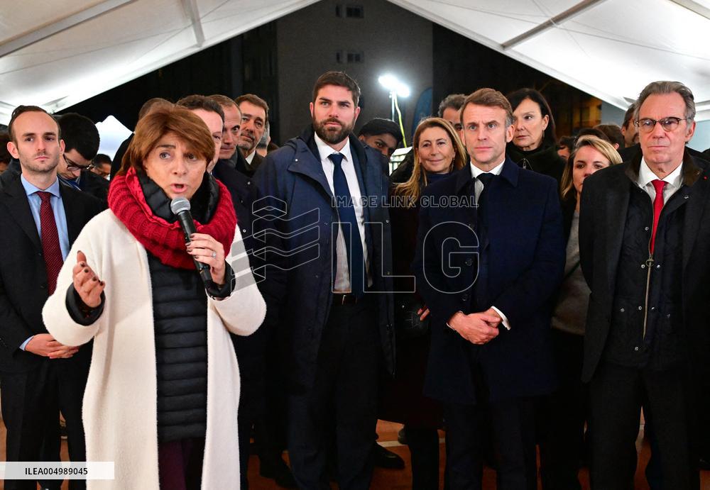 President Macron Visits Expansion Marseille Saint-Charles Site - Marseille