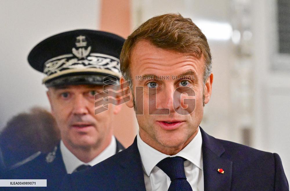 President Macron Inaugurates Baumettes 3 Extension - Marseille