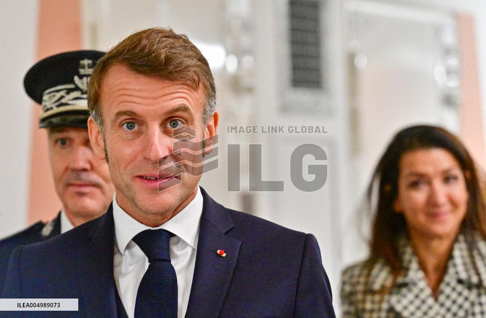 President Macron Inaugurates Baumettes 3 Extension - Marseille