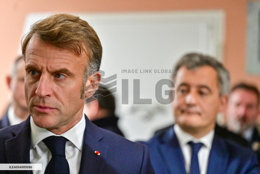 President Macron Inaugurates Baumettes 3 Extension - Marseille