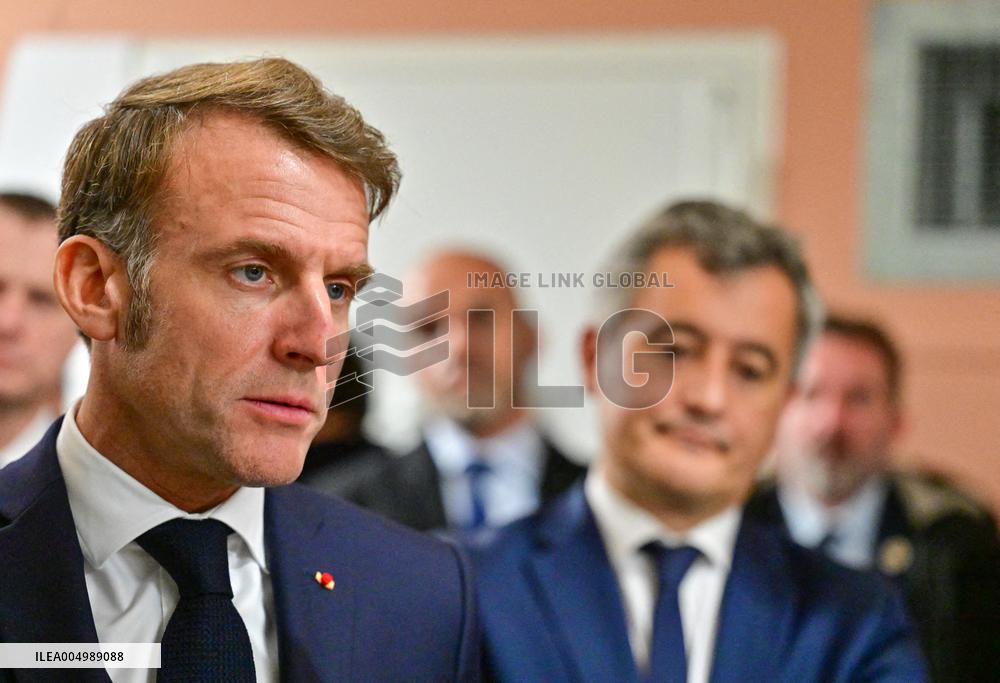 President Macron Inaugurates Baumettes 3 Extension - Marseille