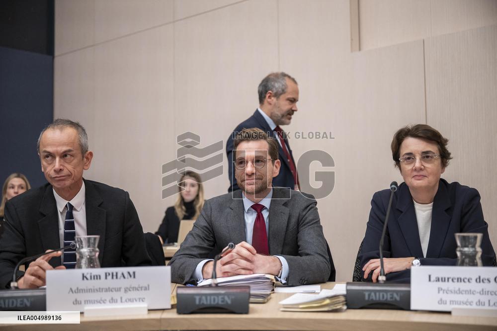 Senate Culture Committee at the French Senate - Paris