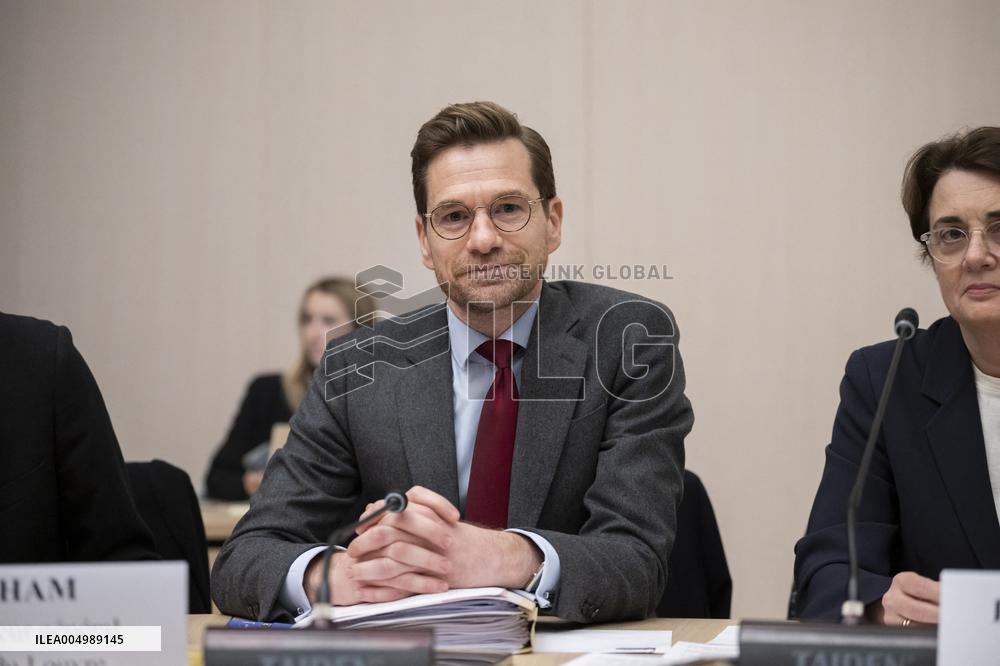 Senate Culture Committee at the French Senate - Paris