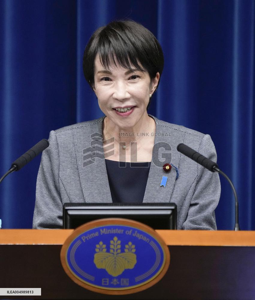 PM Takaichi meets press after parliamentary session ends