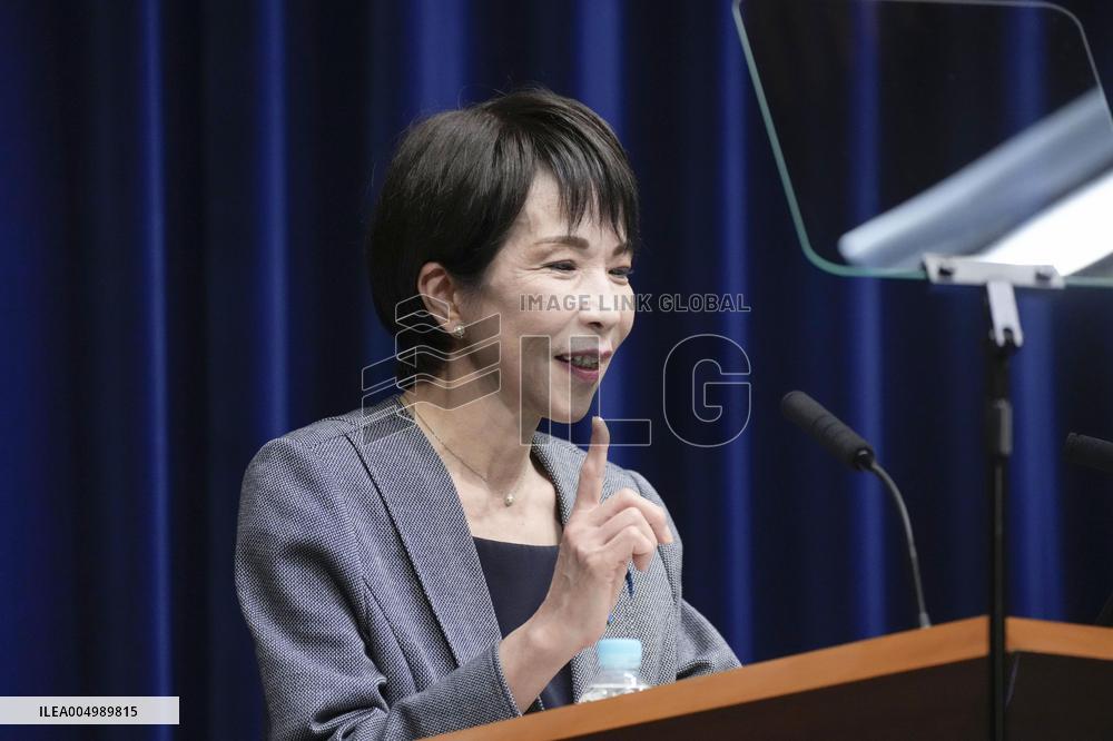 PM Takaichi meets press after parliamentary session ends