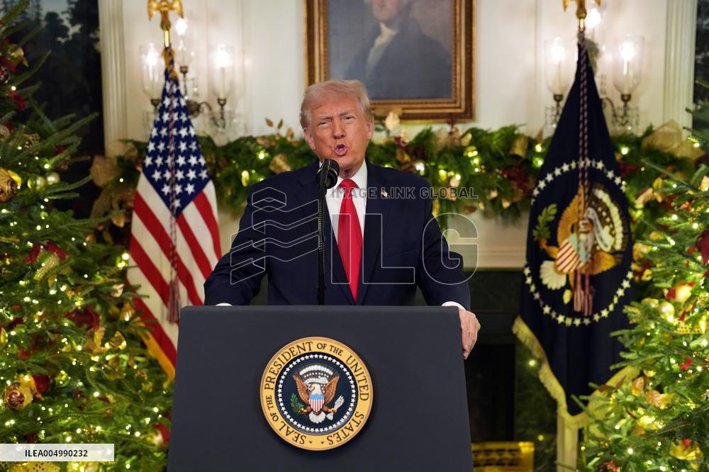 President Donald Trump Delivers An Address To The Nation - DC