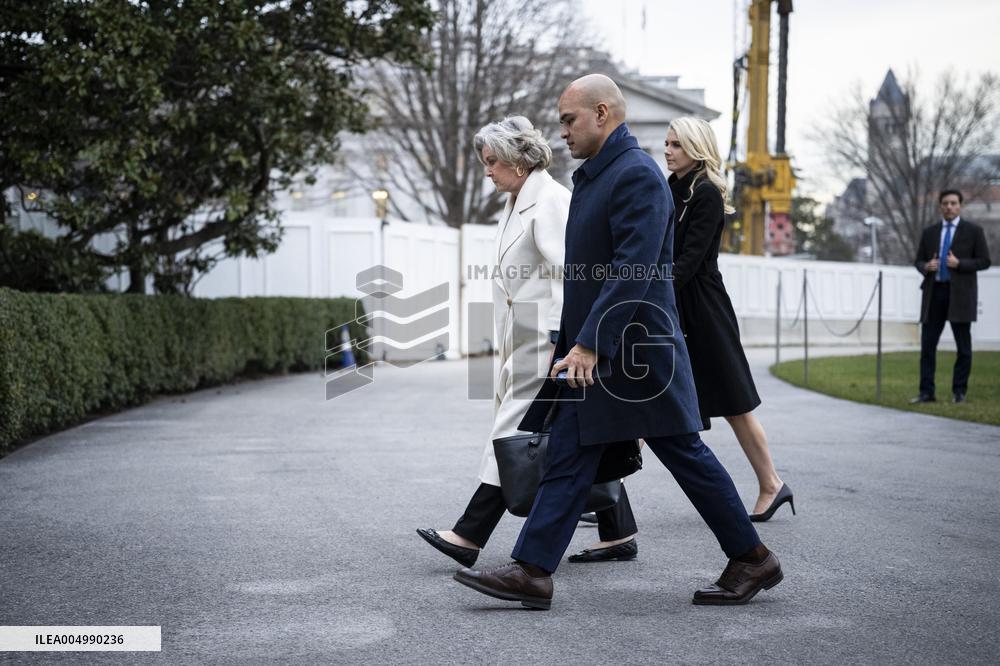 President Donald Trump on the South Lawn of the White House - DC