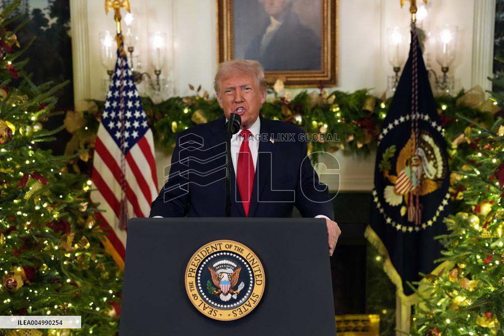 President Donald Trump Delivers An Address To The Nation - DC