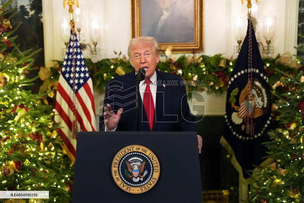 President Donald Trump Delivers An Address To The Nation - DC