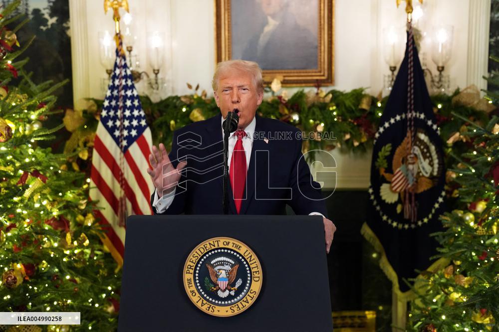 President Donald Trump Delivers An Address To The Nation - DC