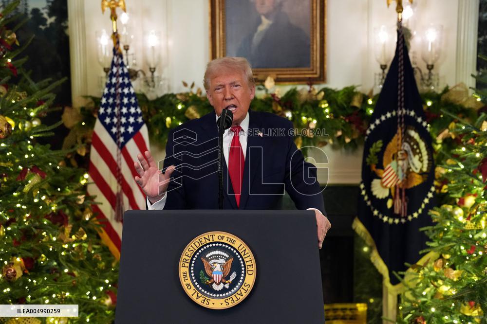 President Donald Trump Delivers An Address To The Nation - DC