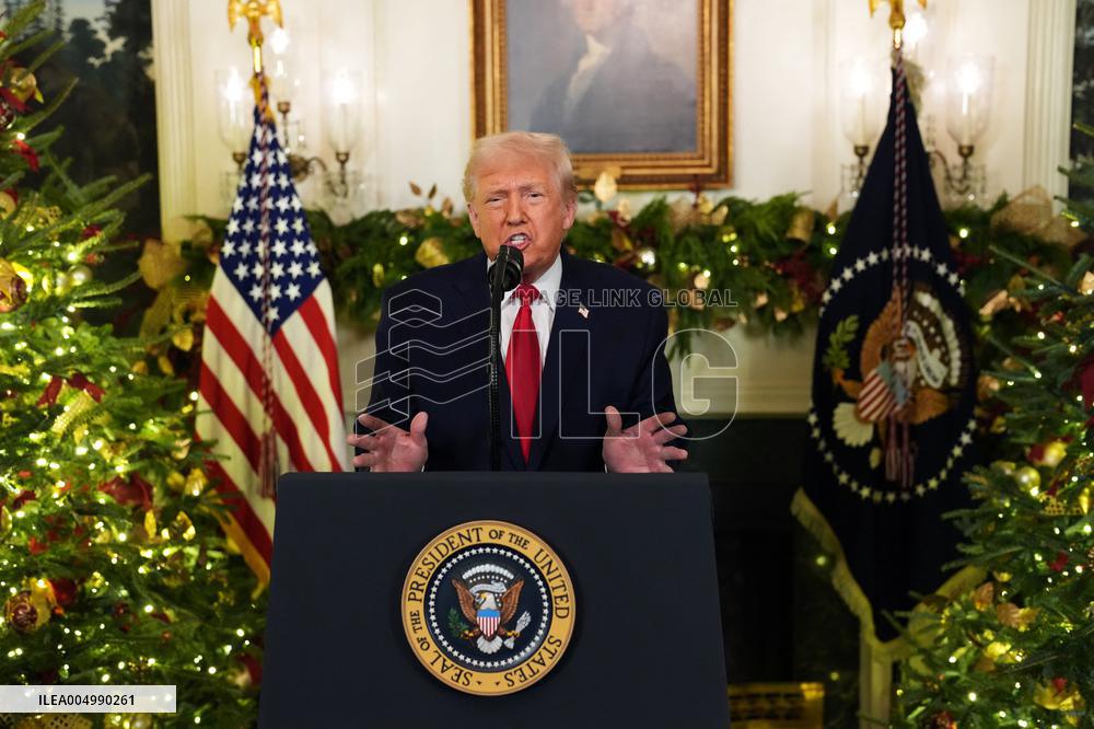 President Donald Trump Delivers An Address To The Nation - DC