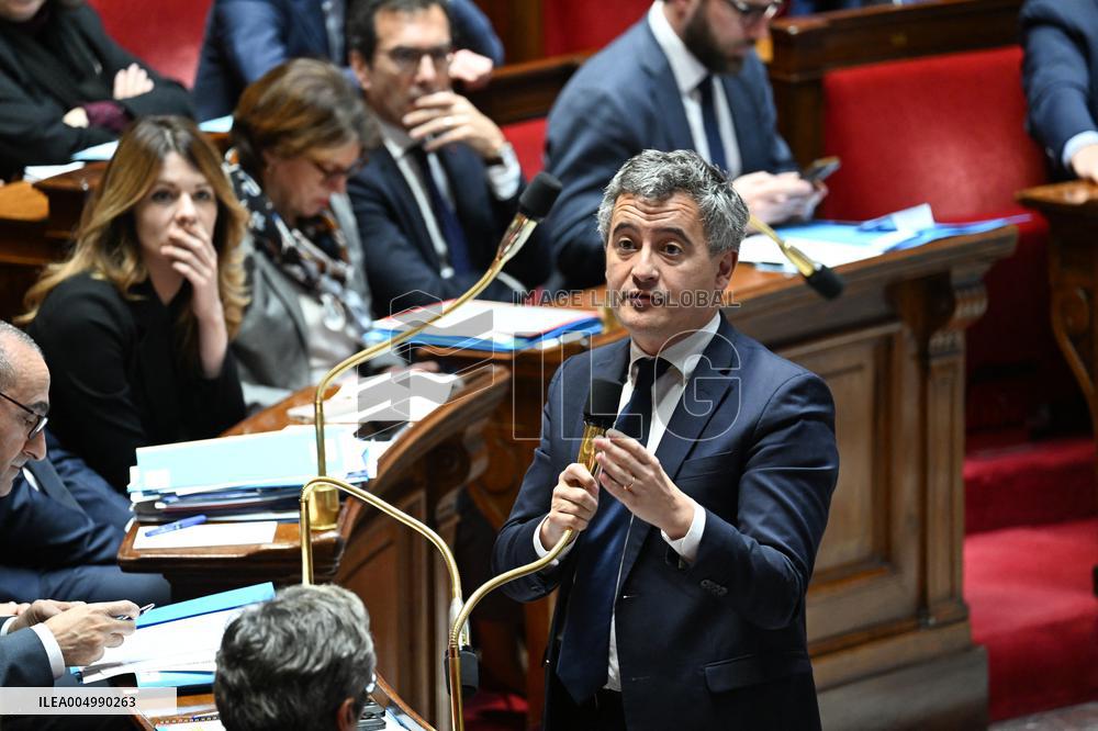 Session Of Questions To The Government At The National Assembly - Paris