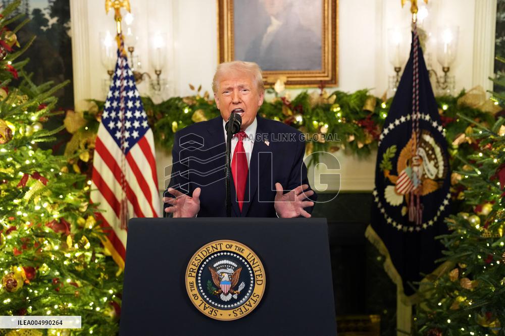 President Donald Trump Delivers An Address To The Nation - DC