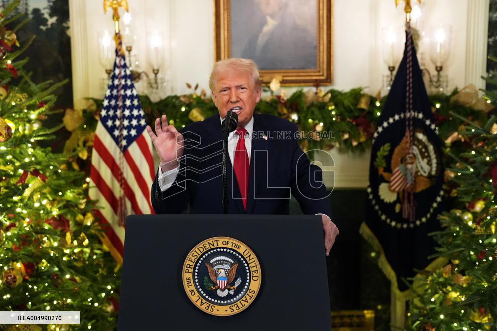 President Donald Trump Delivers An Address To The Nation - DC