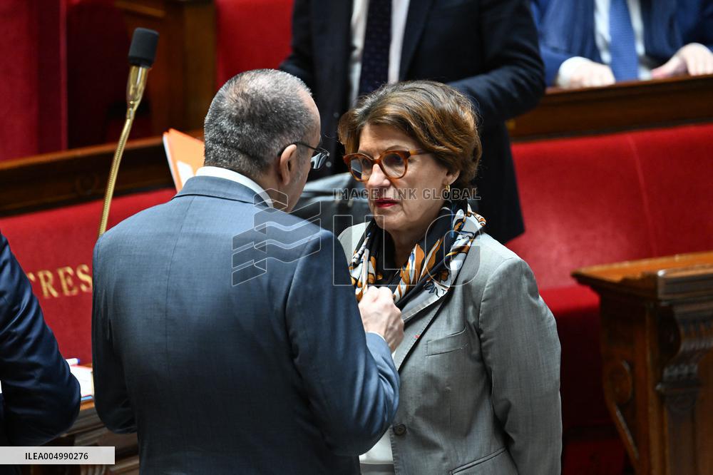Session Of Questions To The Government At The National Assembly - Paris