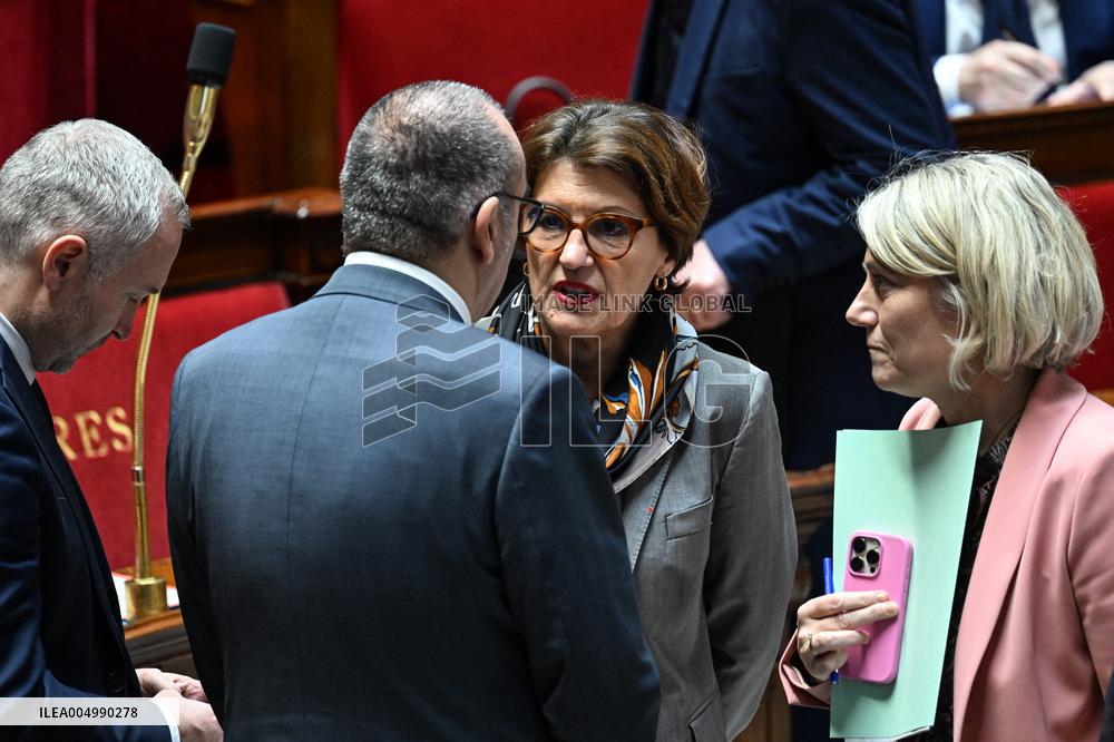 Session Of Questions To The Government At The National Assembly - Paris