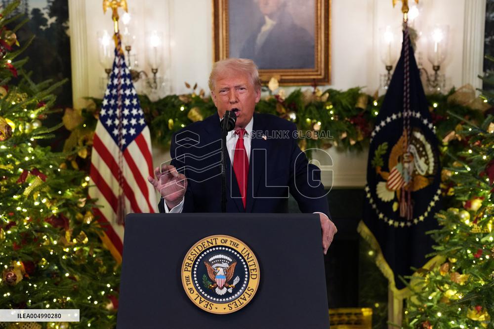 President Donald Trump Delivers An Address To The Nation - DC