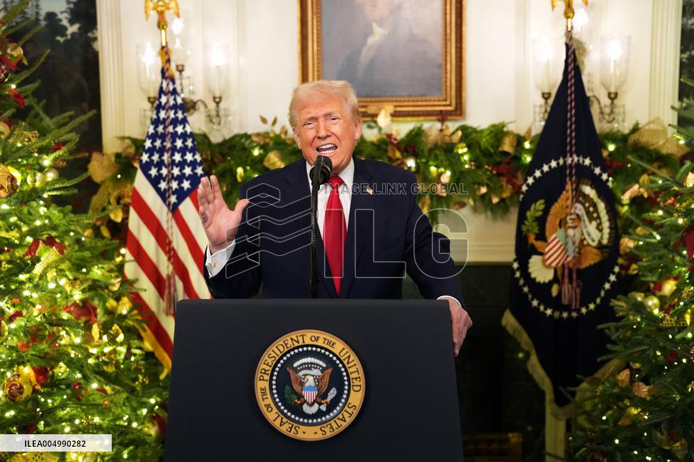 President Donald Trump Delivers An Address To The Nation - DC